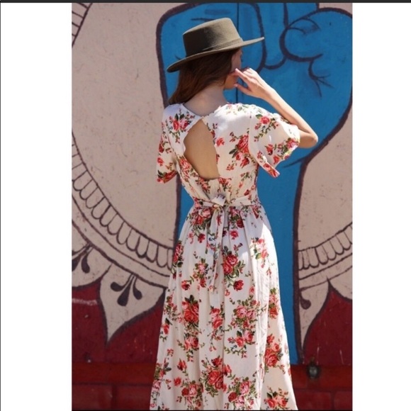 Floral Maxi Romper/Jumpsuit - Picture 5 of 5